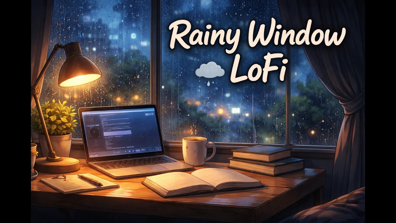 Rainy Window LoFi 🌧 Relaxing Study Session