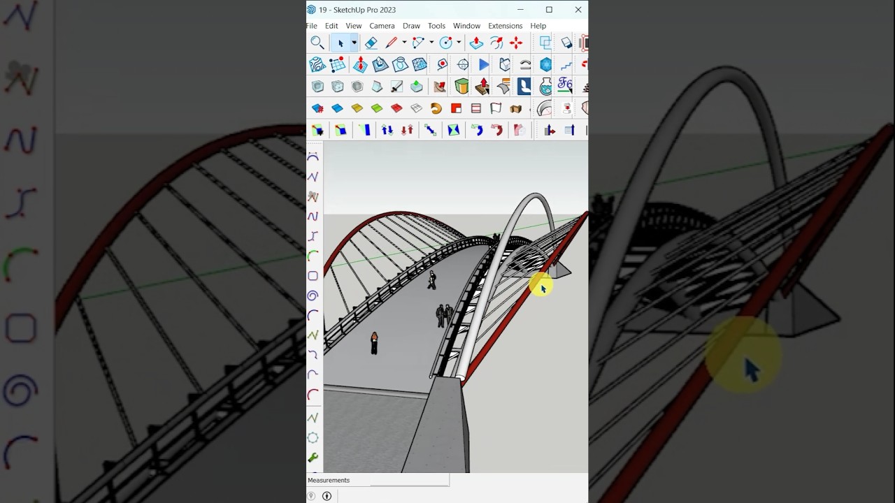How to Model a Cable-Stayed Bridge Structure in SketchUp &ndash; Epic & Easy