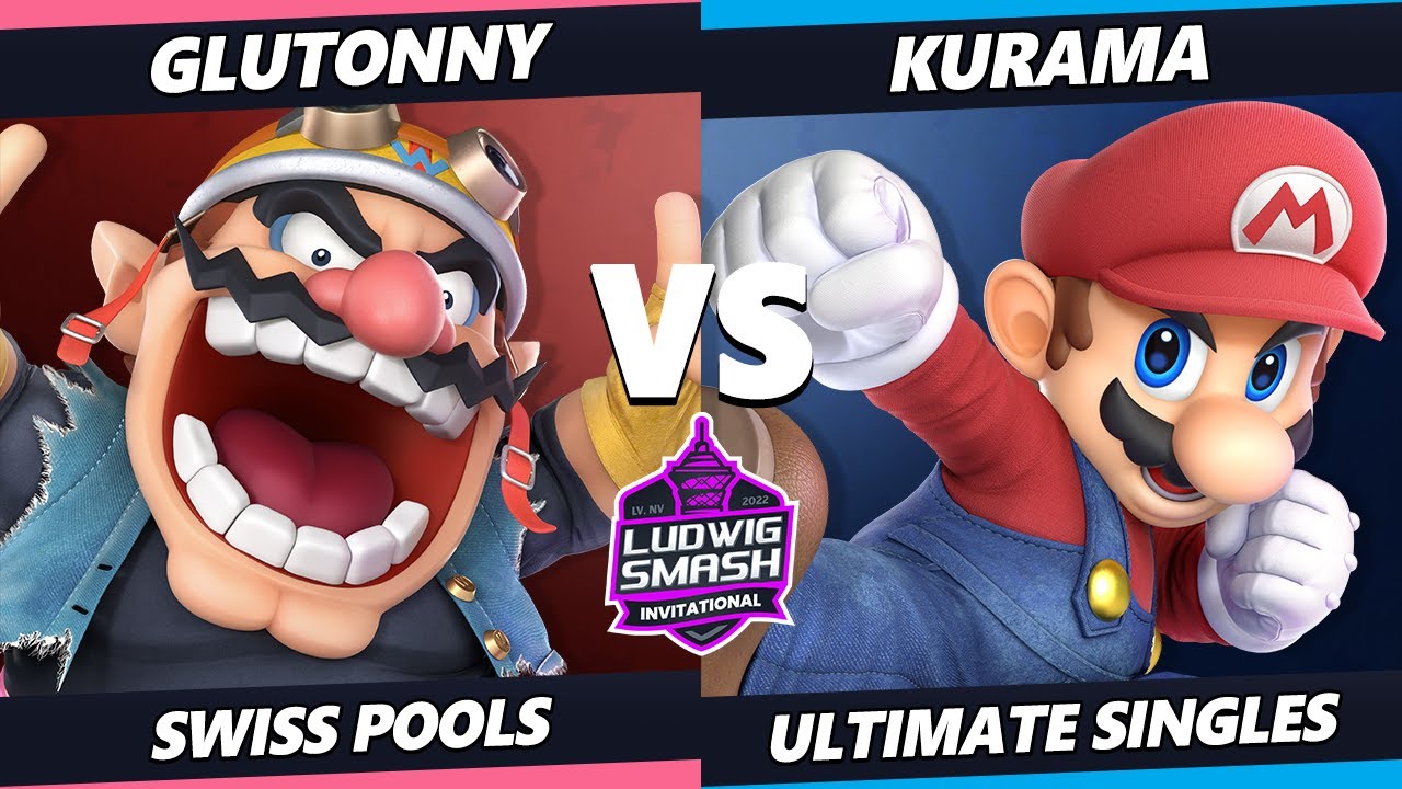 Ludwig Invitational - Glutonny (Wario) Vs. Kurama (Mario) SSBU Ultimate Tournament