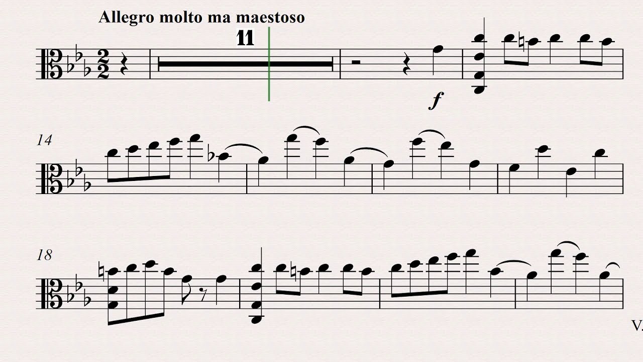 Bach/Casadesus: Concerto for Viola in C Minor _ 1ºand (orchestra accompaniment )