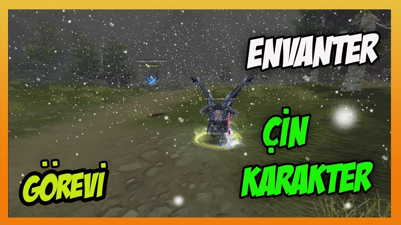 &Ccedil;İN KARAKTERLER İ&Ccedil;İN ENVANTER G&Ouml;REVLERİ