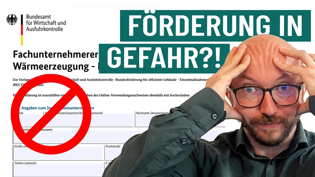 Fachunternehmer-Erklärung – Was, wofür, warum? | Energieberater klärt auf