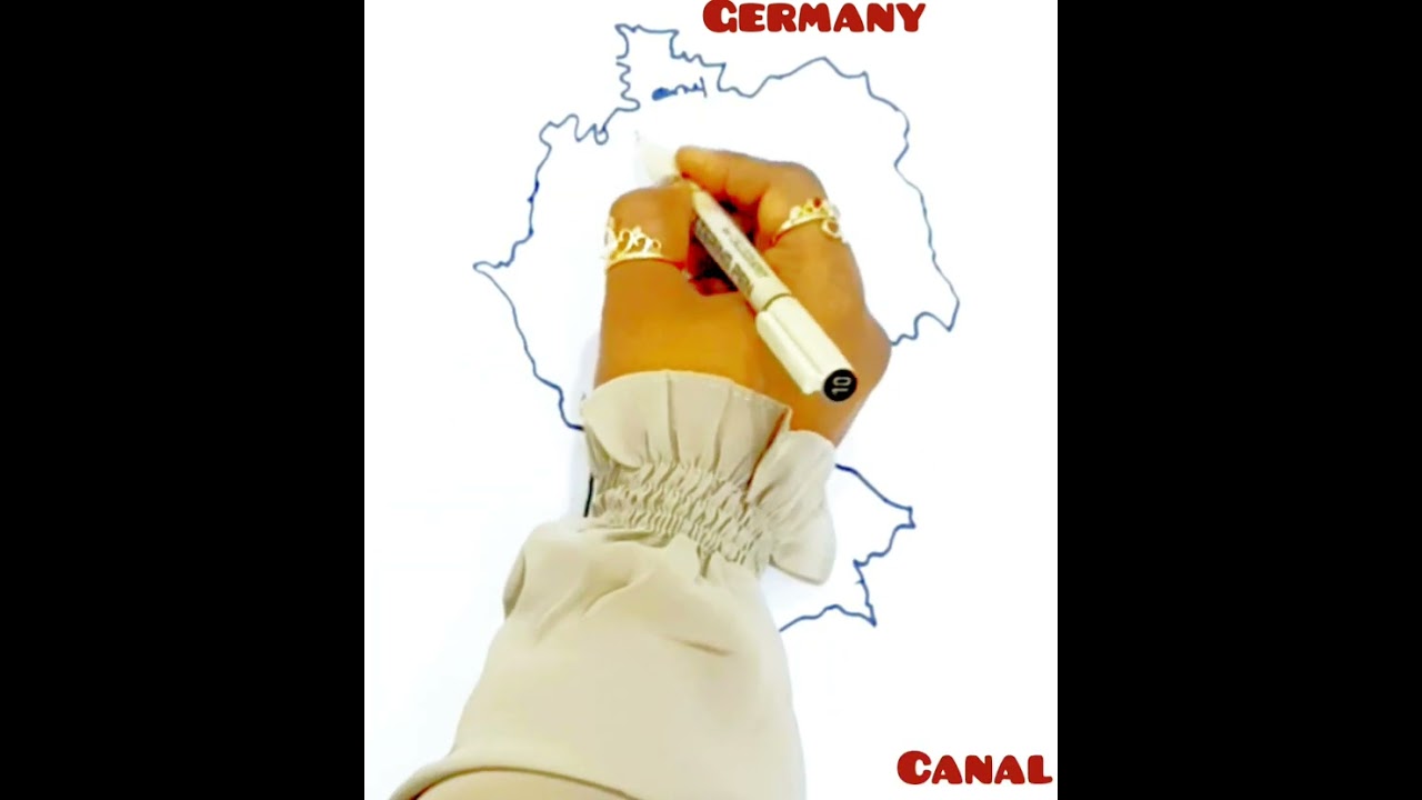 Wie man Schritt für Schritt eine Karte von Deutschland zeichnet## How to draw map of Germany step ##
