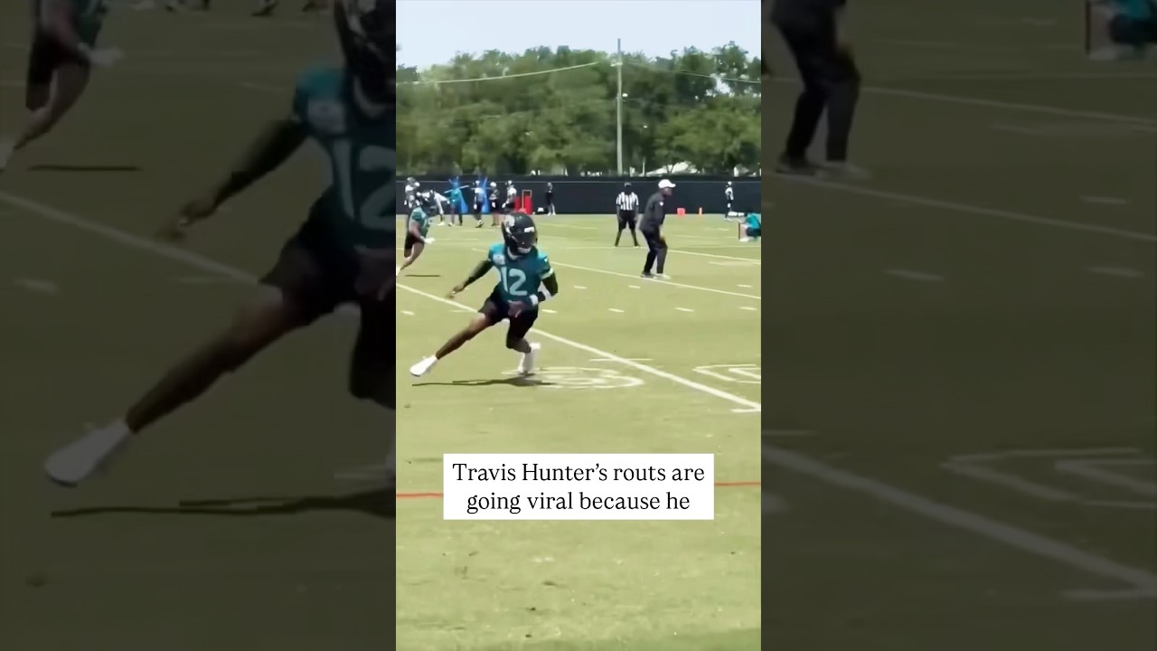 Travis Hunter&rsquo;s hard work makes him so good! #shorts #nfl #jaguars