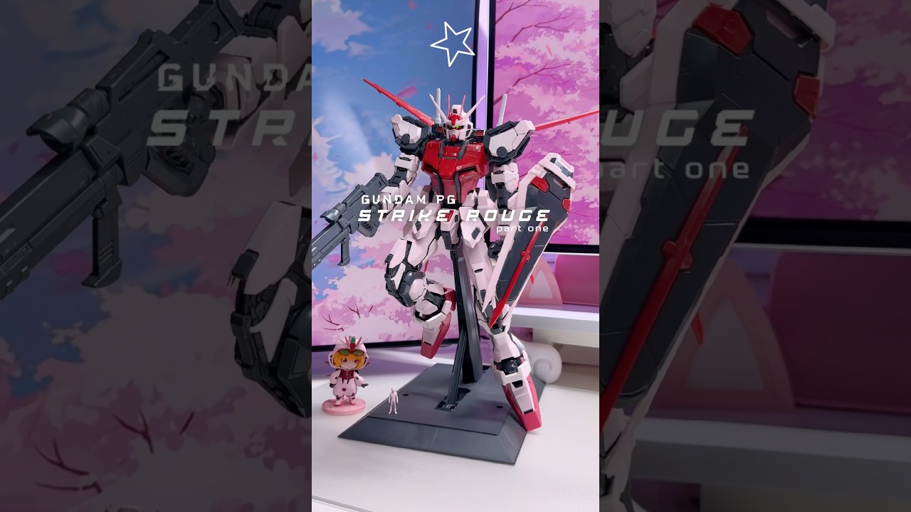 🌹 my PG Strike Rouge #gundam ❤️✨ #plamo #gunpla #modelkit #kawaii