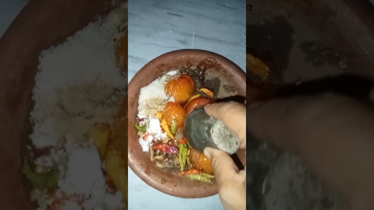 sayur asem, tempe goreng, telur pedas