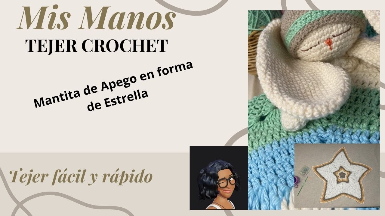 Como tejer manta con forma de estrella