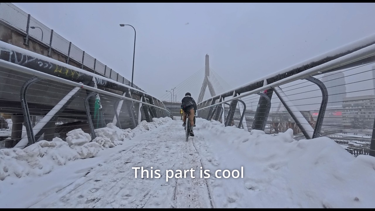 Boston Group Ride in a Snowstorm
