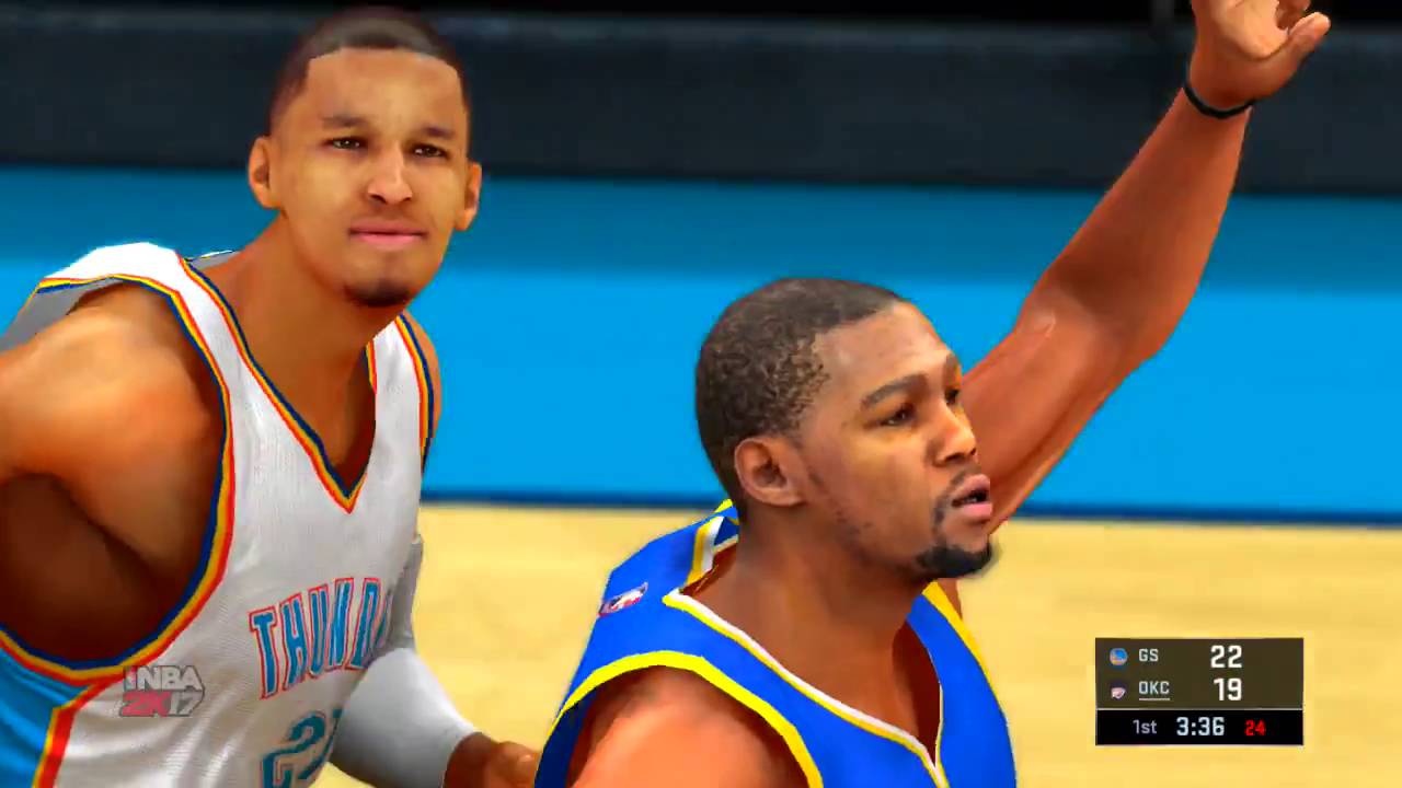 NBA 2K17 Spotlight Game of The Season Golden State Warriors vs Oklahoma City Thunder