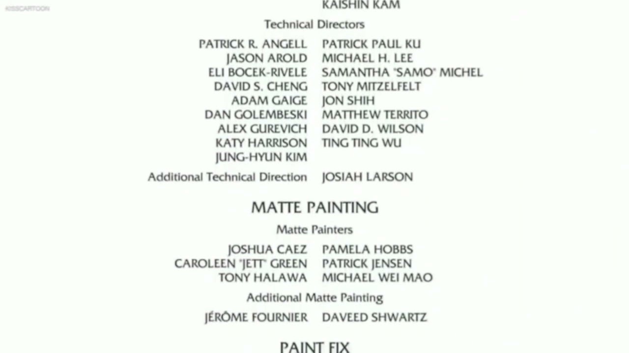 Madagascar 2 end credits reversed filter