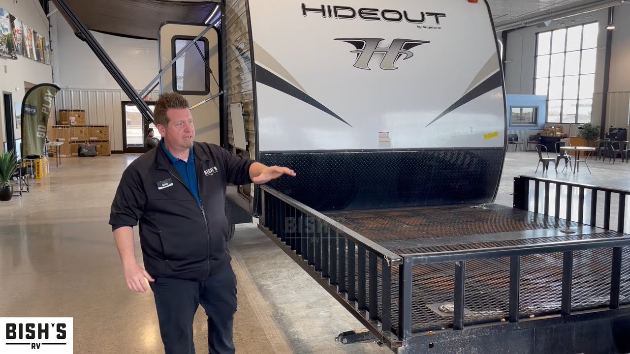 2018 Keystone Hideout 21 THWE Toy Hauler Travel Trailer &bull; Bishs.com
