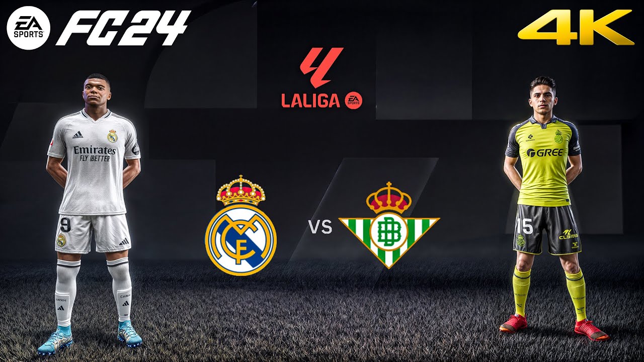 FC 24 - Real Madrid vs. Real Betis | La Liga 24/25 Full Match | 4K