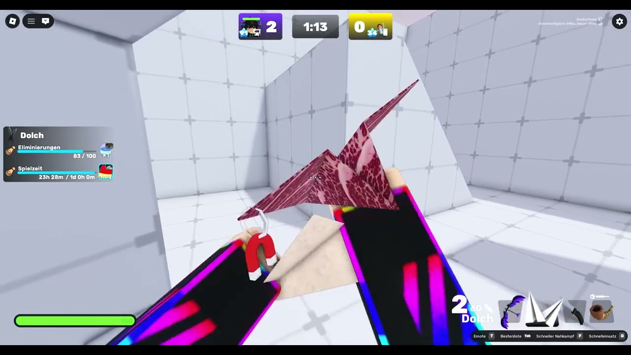Tips in roblox Rivals für das Messer