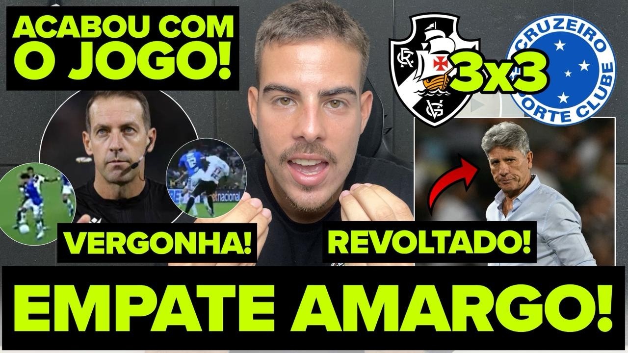 LAMENTÁVEL! ARBITRAGEM ACABOU COM A PARTIDA NO MINEIRÃO! VERGONHA! PÓS JOGO VASCO X CRUZEIRO!