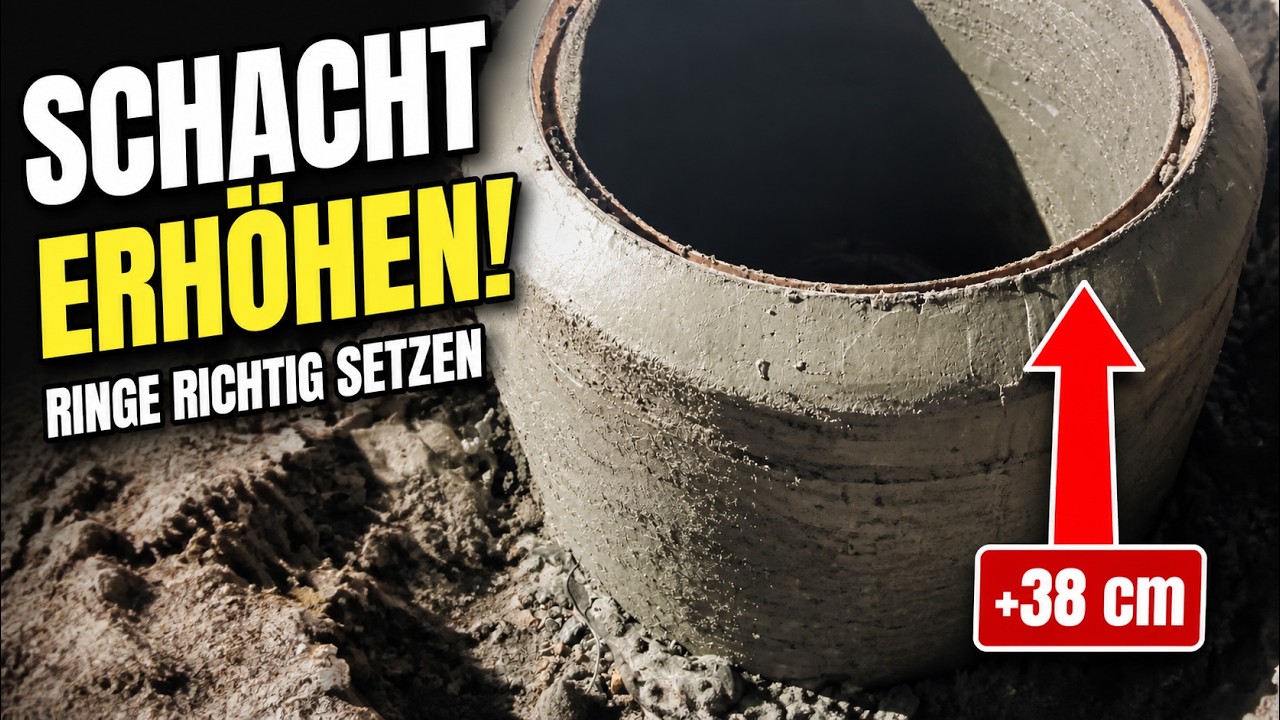 Schacht erhöhen / Stufen einbauen - Schachtringe - Ausgleichsringe