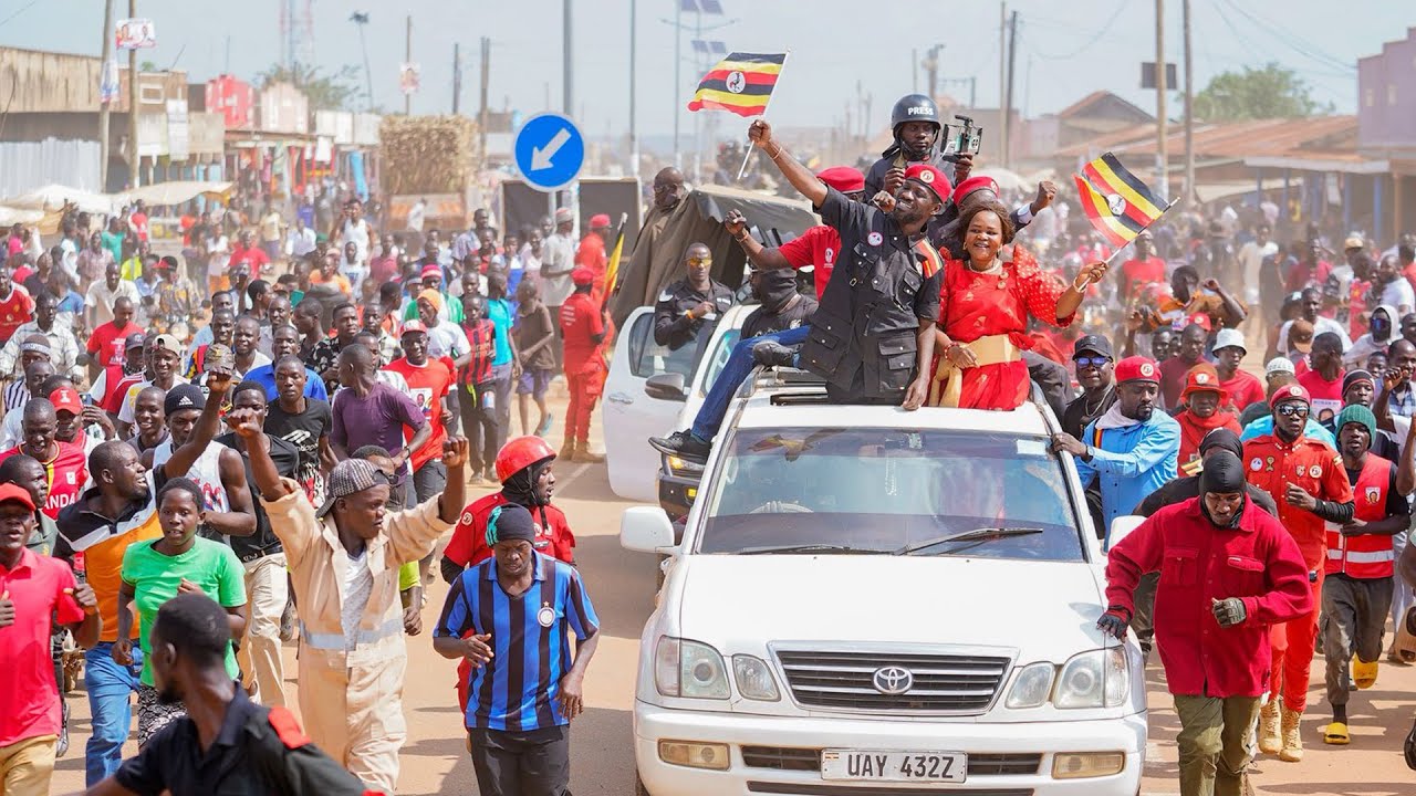 Historic Scenes: Thousands Cheer Bobi Wine as He Heads to Iganga