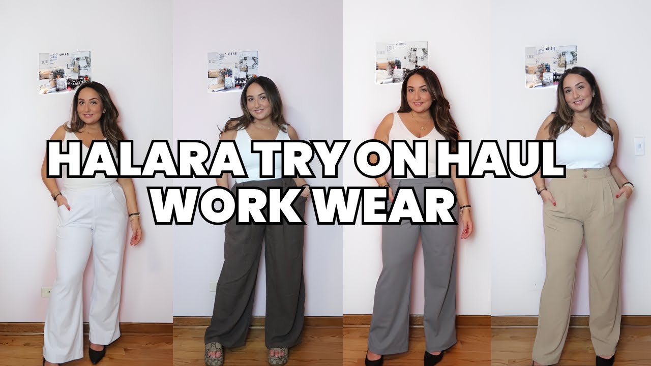 Halara Try On Haul | Halara Must Have Work Pants! | Midsize Fashion