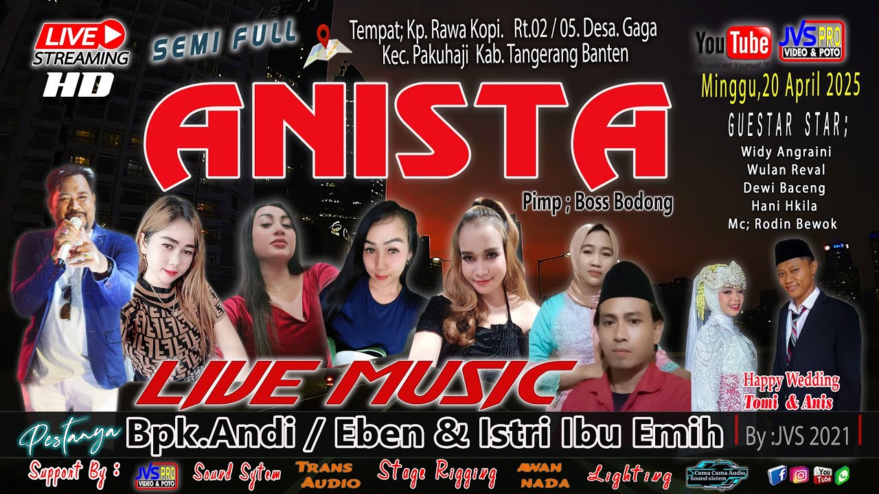 🔴 LIVE STREAMING ANISTA || MINGGU 20 April.2025  ( Kel.Besar Bpk.Andi / Eben & Istri Ibu Emih )