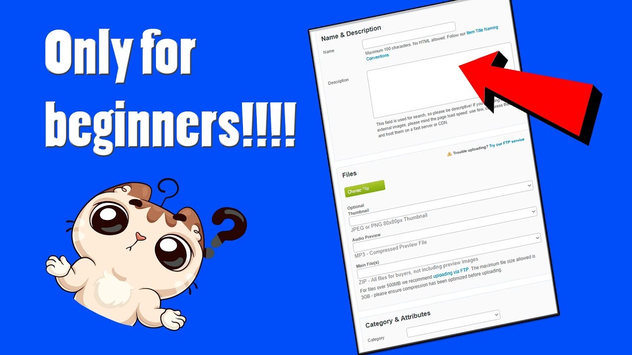 Audiojungle/ How to upload your tracks? Only for beginners!!!!