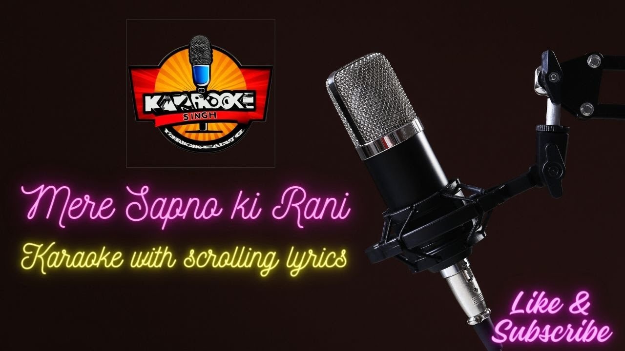 Mere Sapno ki Rani - Aradhana | Karaoke with scrolling lyrics #karaoke #karaokesongs