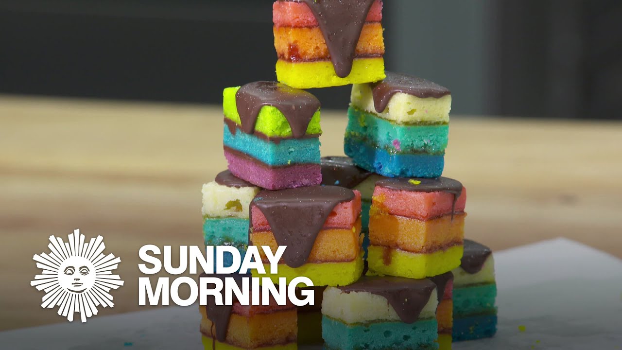 Rainbow cookies get a colorful twist