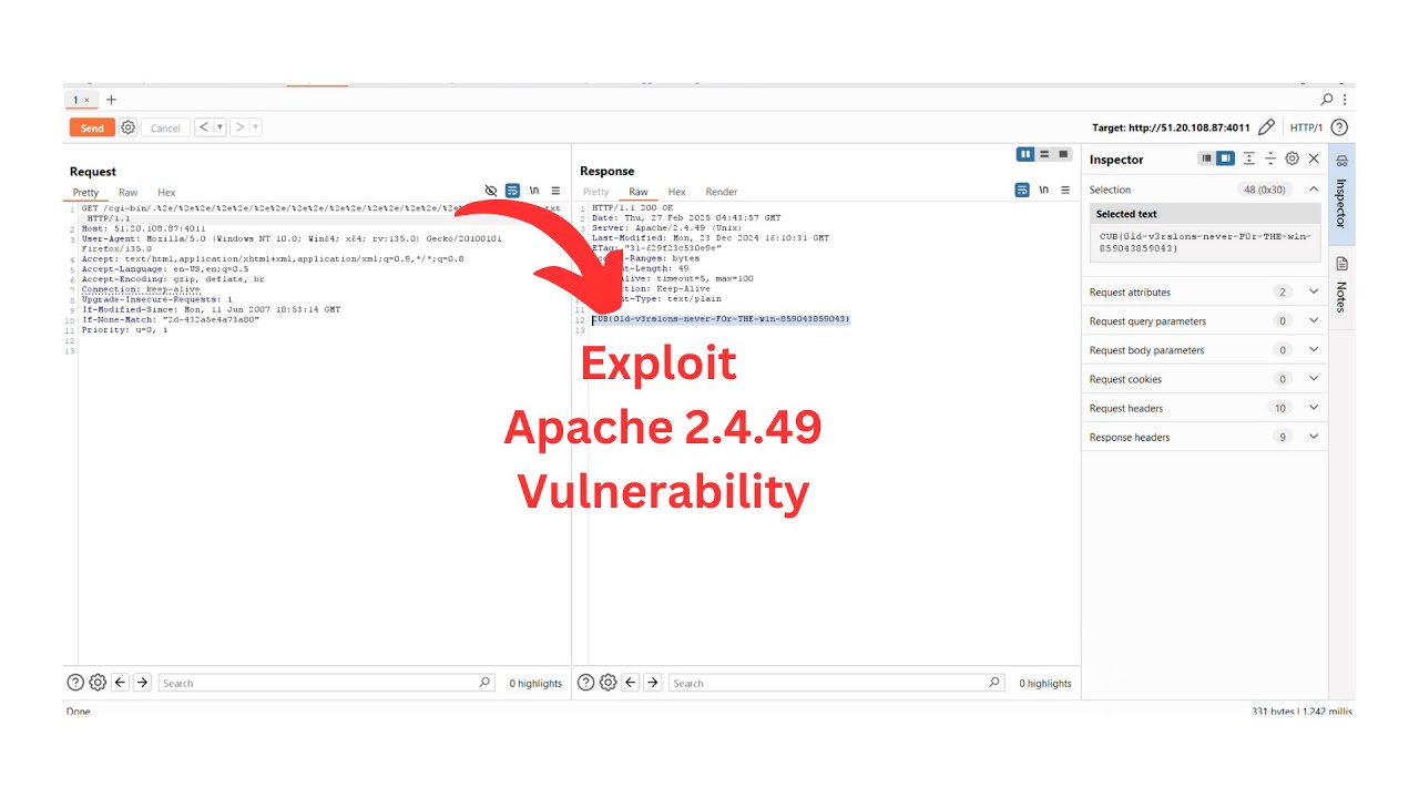 || Exploiting Apache 2.4.49 Vulnerability In 1minute &ndash; A Step-by-Step Demonstration ||