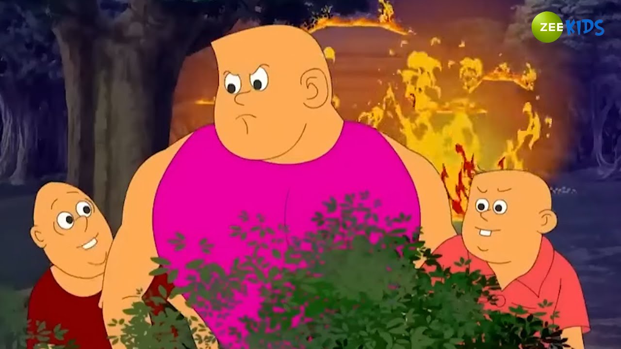 Bantul Save Bacchu And Bicchu From Fire | Bangla Cartoon for Kids | Superhero Story | KidZ