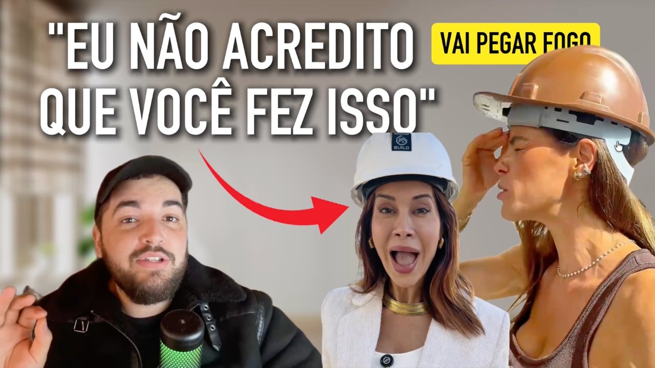 CASA DE MILHÕES E PLANTAS FALSAS? 🚨 MAIRA CARDI E NOVA ARQUITETA CONTINUAM NO TOUR DA OBRA | REACT