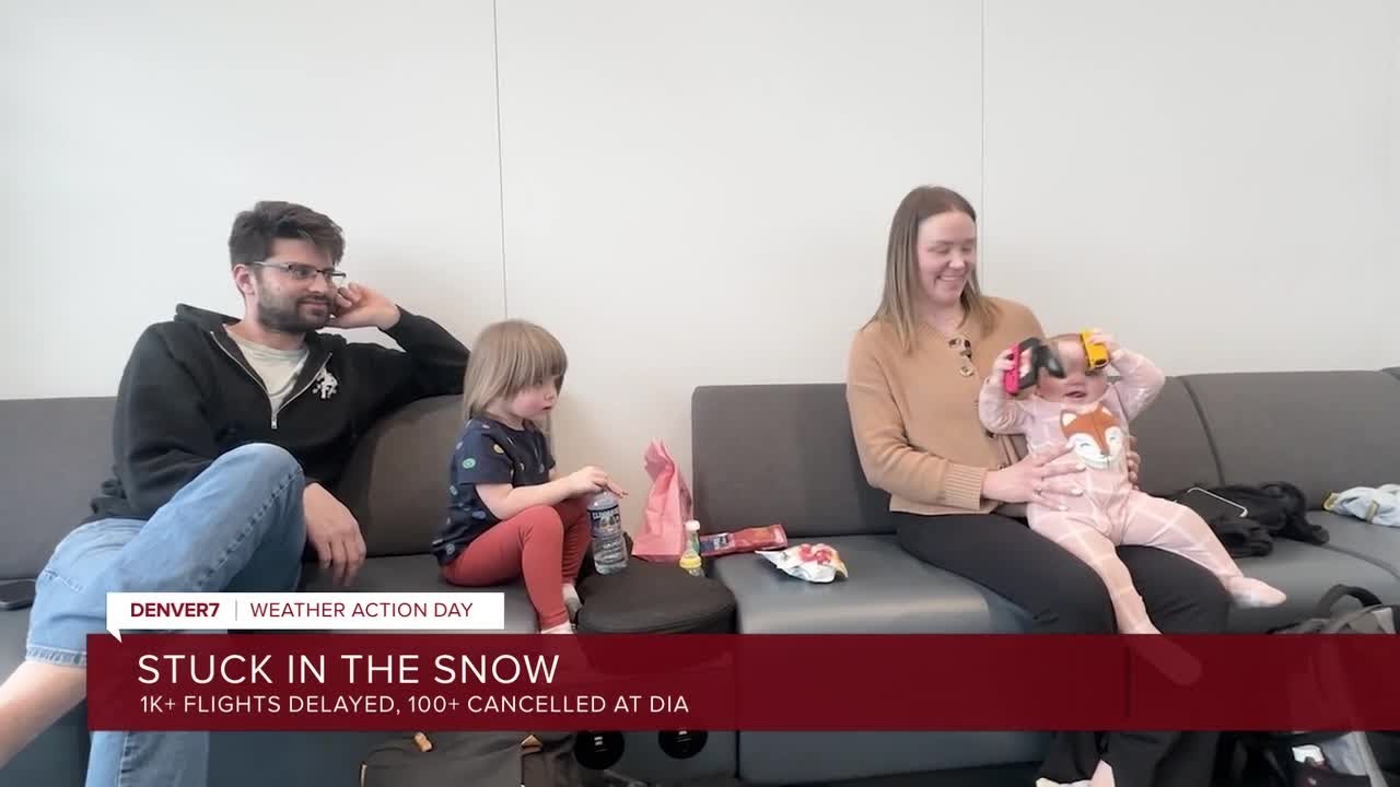 Denver snowstorm forces 1,000+ flight delays at DIA