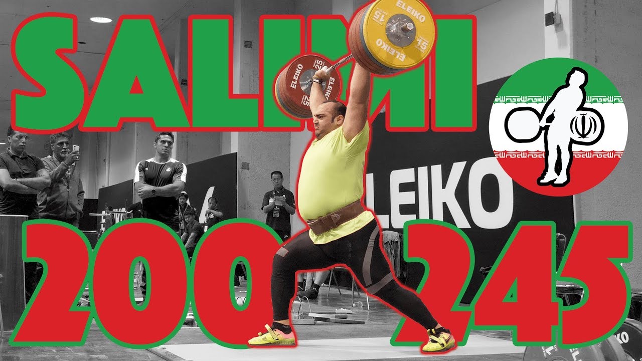 Behdad Salimi Heavy Training (200kg Snatch + 245kg Clean and Jerk) 2017 WWC [4k60]