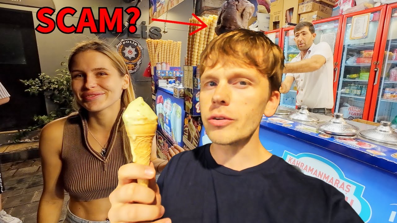 Турецкое мороженое за 10 долларов?! Стамбул, Турция (ОБМАН?) 🇹🇷