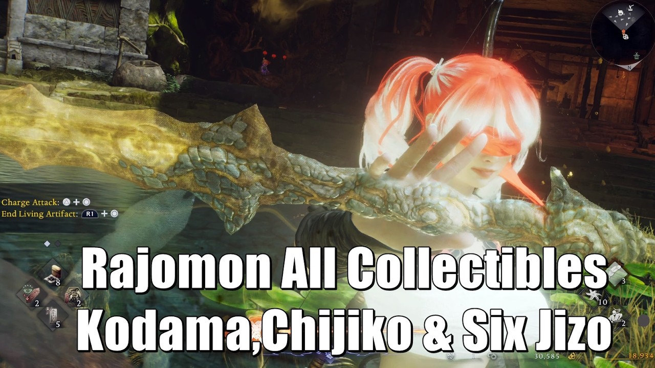 Nioh 3 &ndash; Rajomon All Collectibles | Kodama,Chijiko & Six Jizo