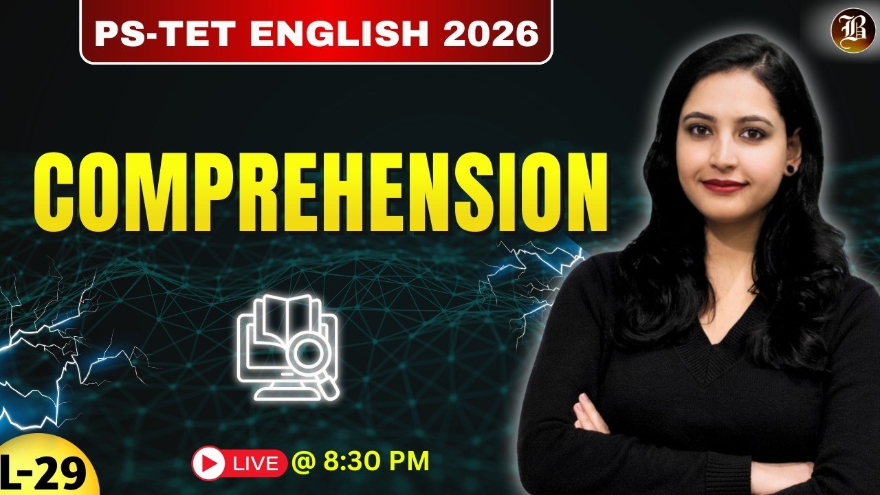PSTET English 2026 | Comprehension  Part-26 | FREE Live Class (Paper-2)