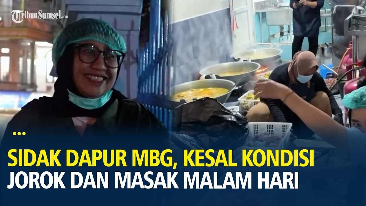 Sidak Dapur MBG Talang Jambe, Wakil Kepala BGN Kesal Kondisi Jorok, Masak Malam Hari 'Potensi Basi'