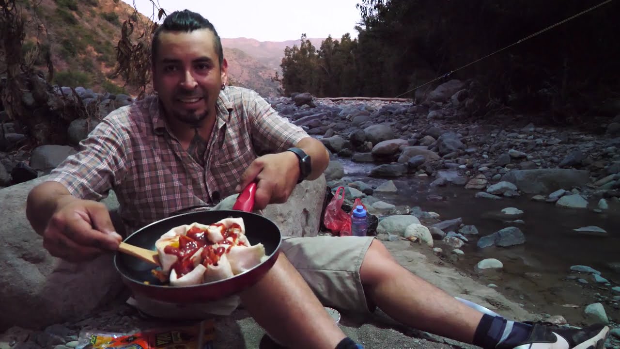 Acampando solo en La Leonera Codegua 
