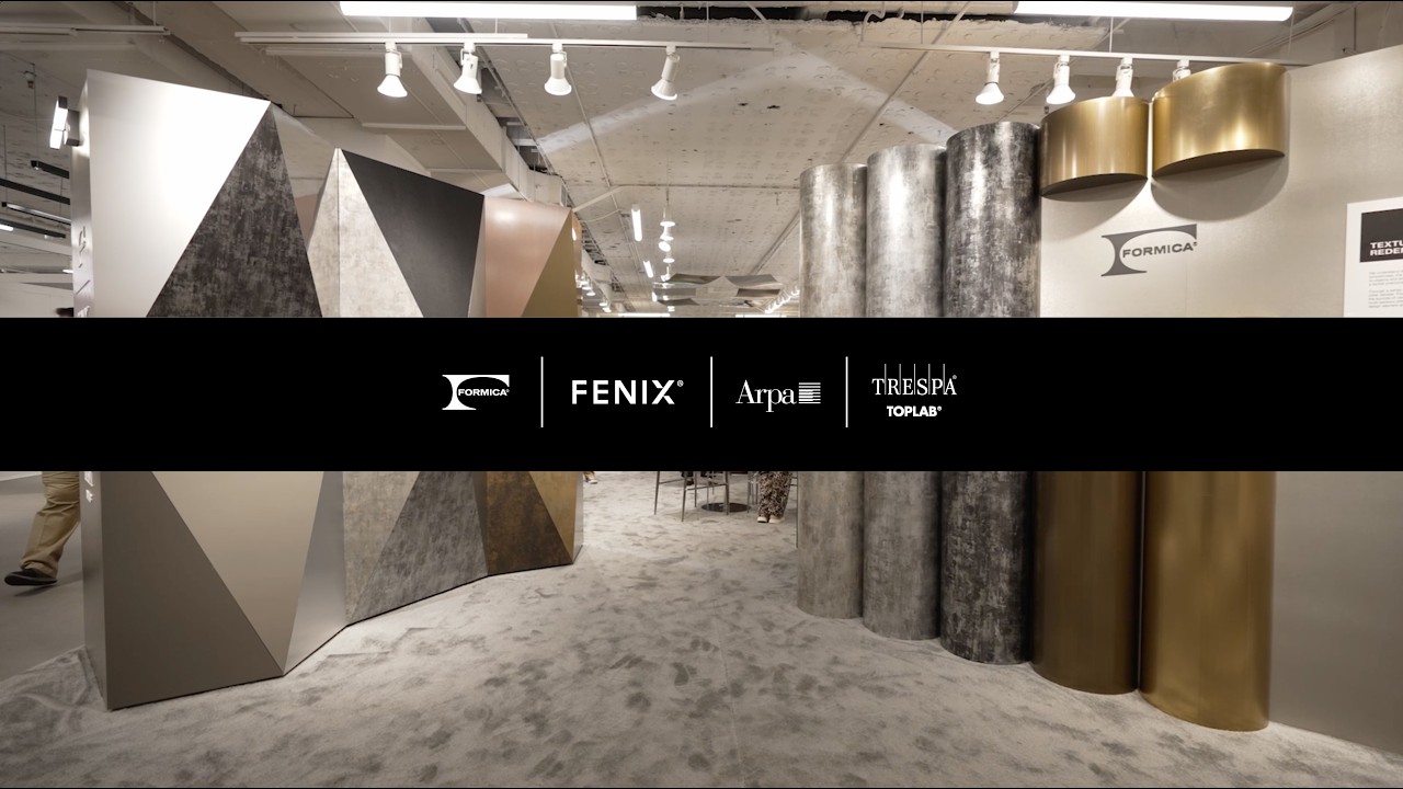 Экскурсия по стенду NeoCon 2024 для продуктов Formica&reg;, FENIX&reg;, Arpa и TRESPA&reg; TopLab&reg;