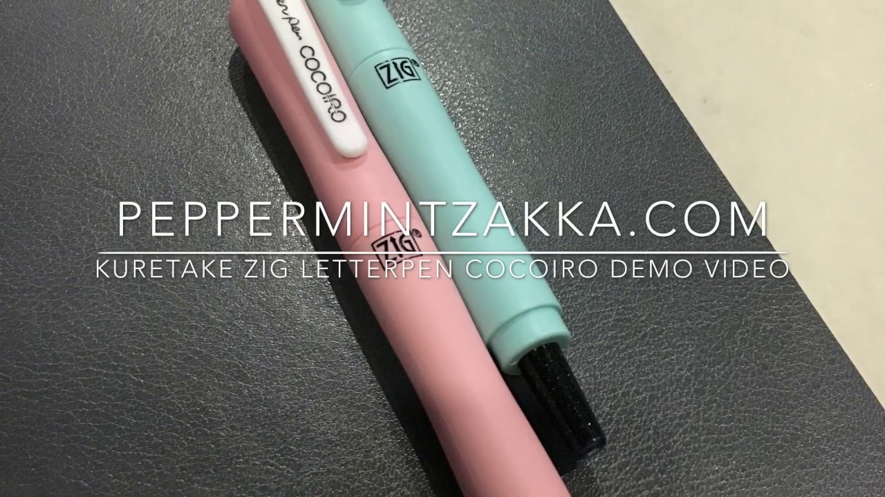 Kuretake Zig Letter Pen Cocoiro Demo Video by PeppermintZakka.com