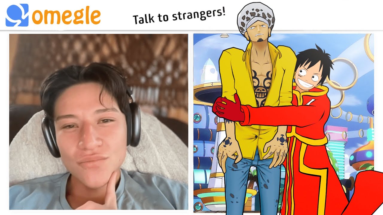Luffy and Law Go On Omegle! (one piece vr)