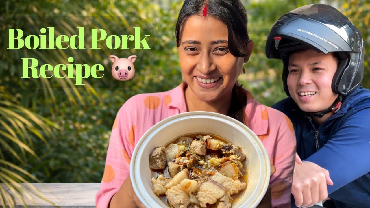 Boiled Pork Recipe With a Twist 🐷| Made By Suvi😍| Sumi&Suvi☁️