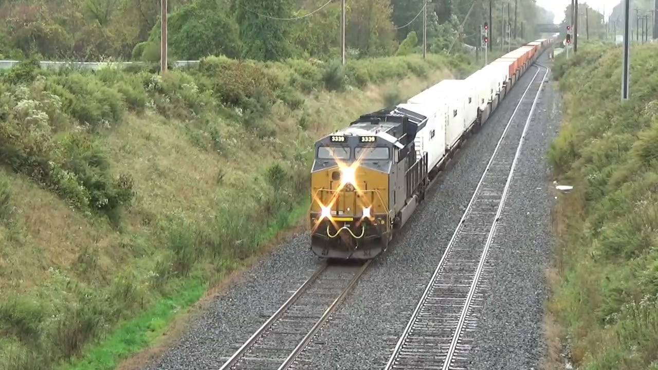 20191009 October 9 2019 CSX Q418 at Neshaminy Falls CSX Q032 at CP Berry CSX Trenton Line