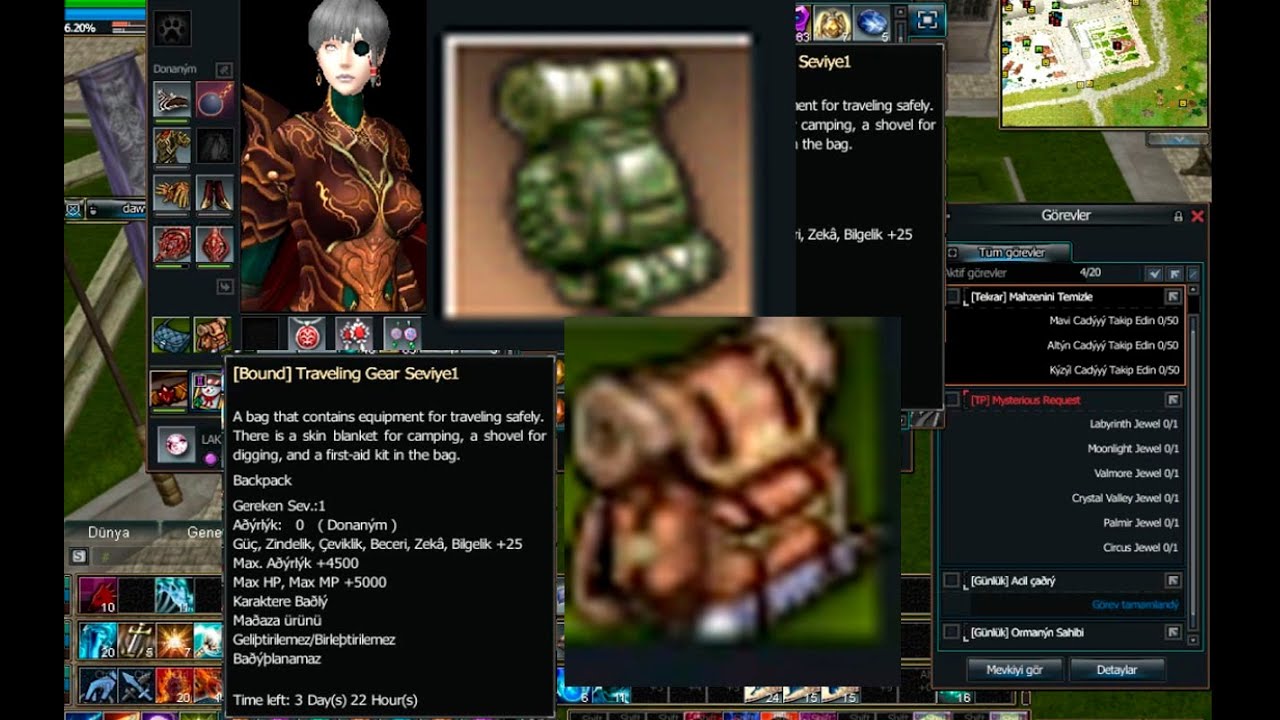 20 000 arena puanı ile Süresiz envanter çantası almak! #Expert''s Bag #rappelz #game #Backpack