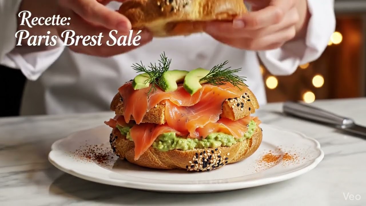 Paris Brest salé saumon avocat