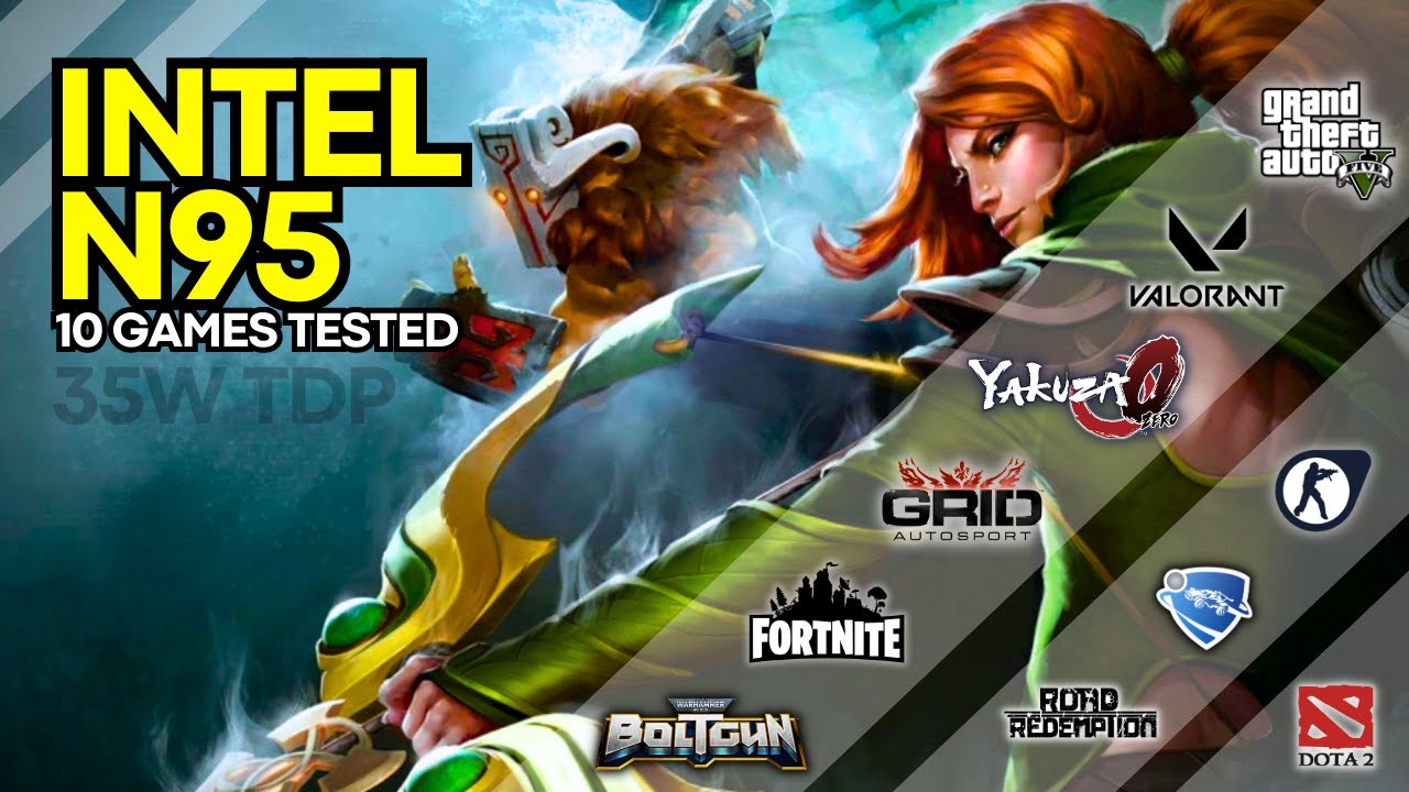 Intel Processor N95 + Intel UHD Graphics Xe 16EUs | 10 Games Gameplay Test