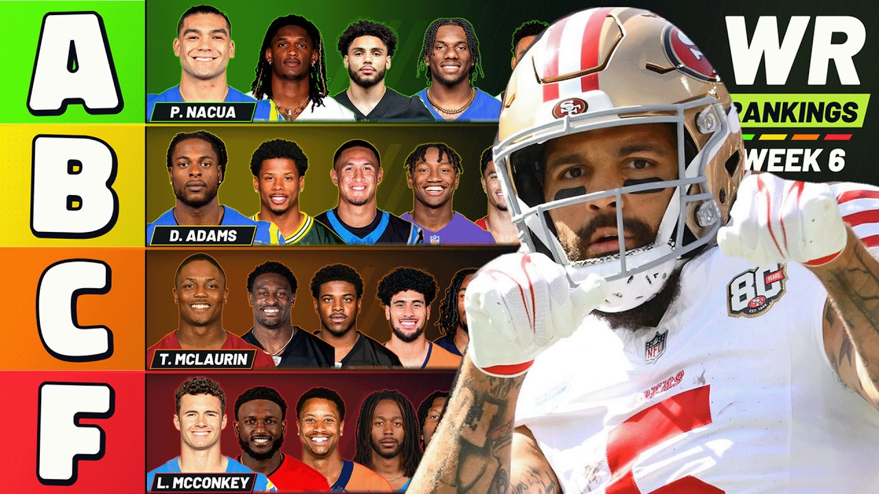 Ranking Every Week 6 Wide Receiver as a Start or Sit
