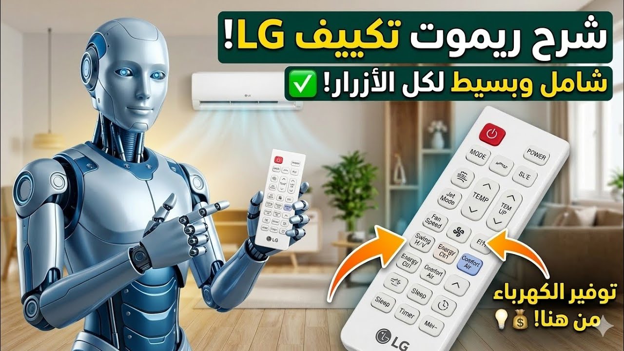 أسرار ريموت تكييف LG اللي محدش قالك عليها!