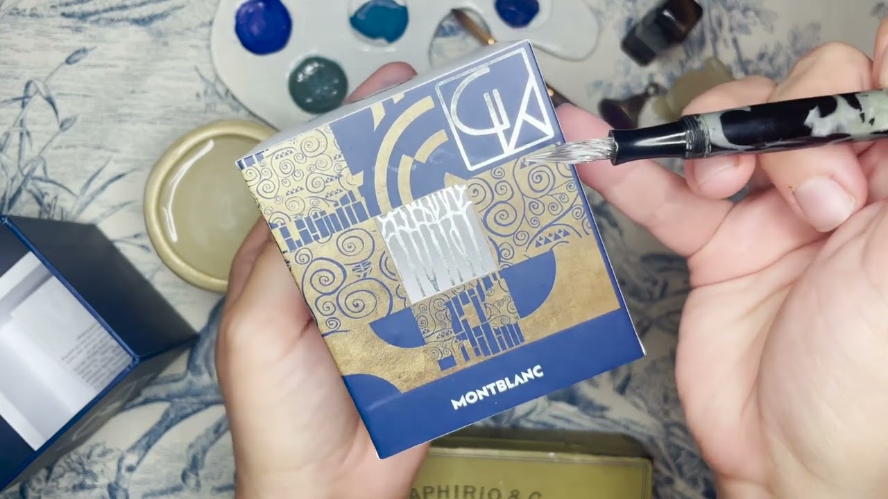 Come swatch with me! Montblanc ink: Homage to Gustav Klimt