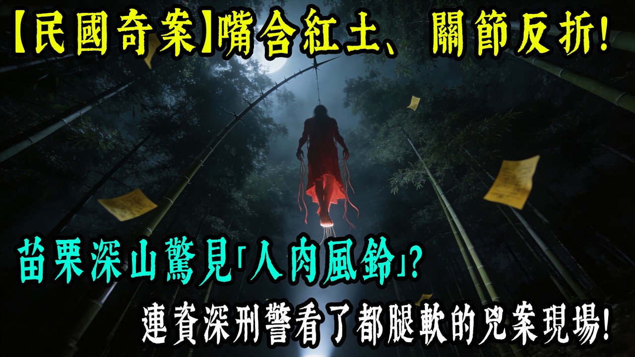 【老王故事會】【民國奇案】嘴含紅土、關節反折！苗栗深山驚見「人肉風鈴」？連資深刑警看了都腿軟的兇案現場！#原創 #情感 #民間故事 #真實故事 #中老年生活 #台灣