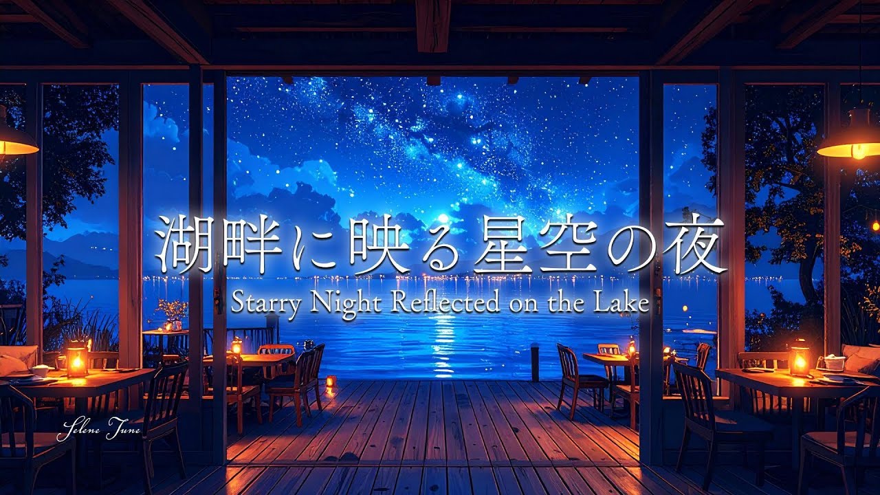 【癒やしのピアノBGM】湖畔に映る星空と深い眠りのための音楽｜Deep Sleep Piano Music for Dreaming