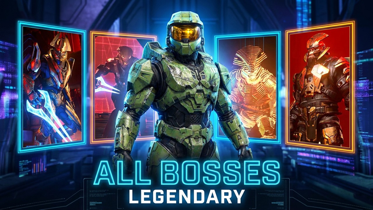 HALO INFINITE:➤  ALL BOSSES   [  Legendary ,  4K60ᶠᵖˢ UHD ]