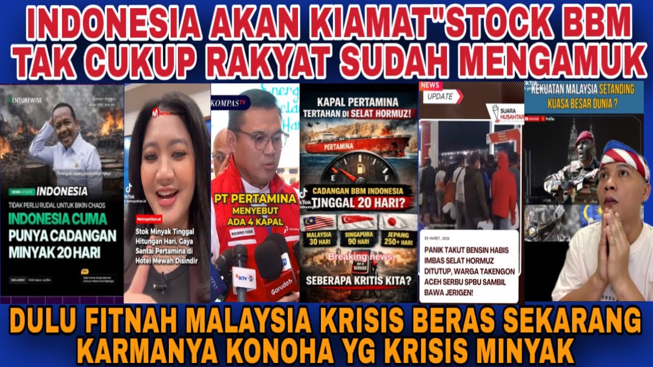INDONESIA BAKAL KIAMAT‼️MINYAK AKAN HABIS STOCK CUMA CUKUP TIGA MINGGU‼️